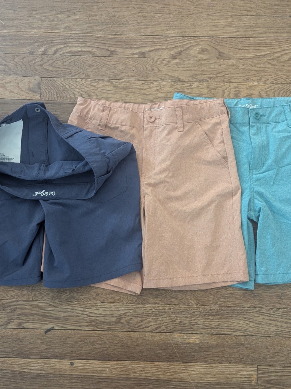 Cat & Jack lot of 3 quick dry golf or casual button shorts